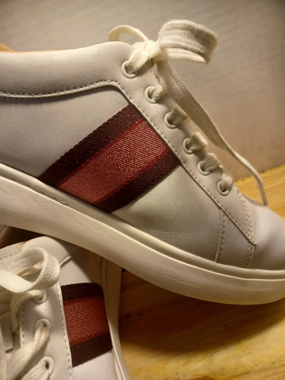 Kate Spade Leather Stripped Keswick Sneakers